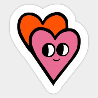 Heart With Face Sticker